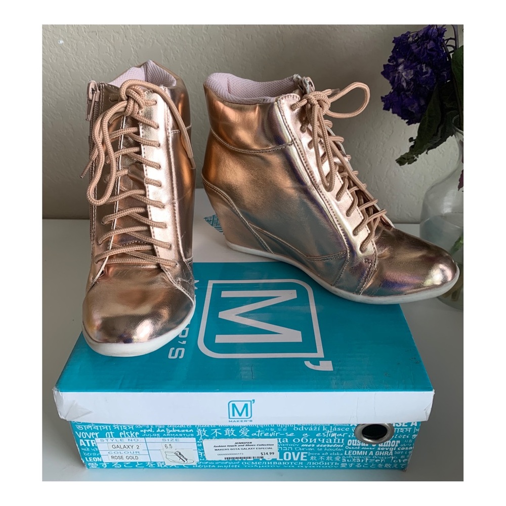 Rose Pink Ankle Boots